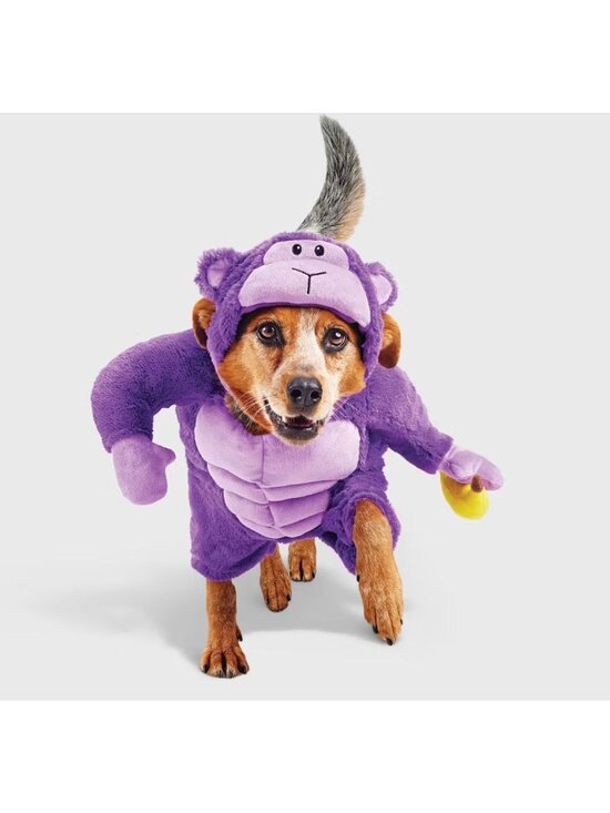 Hyde & EEK! Other - Hyde & Eek! Purple Gorilla Pet Costume XL With Hood & Toy